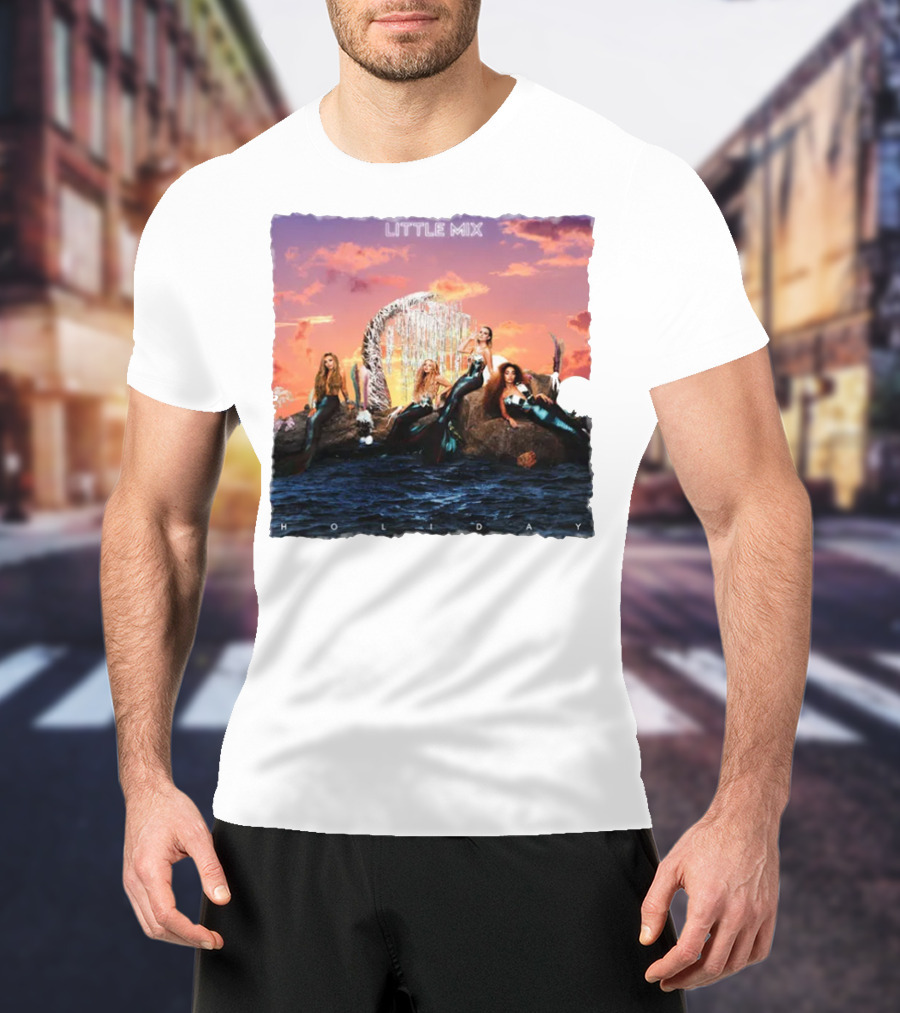 Little Mix Holiday Merch Mermaid Concept Ocean Sunset T-Shirt