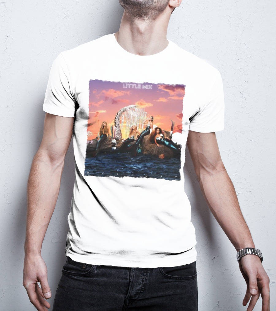 Little Mix Holiday Merch Mermaid Concept Ocean Sunset T-Shirt