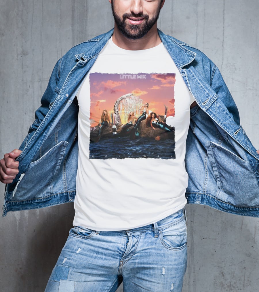 Little Mix Holiday Merch Mermaid Concept Ocean Sunset T-Shirt