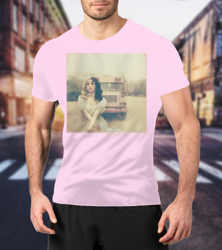 Melanie Martinez Vintage Bus Pastel Pink T-Shirt