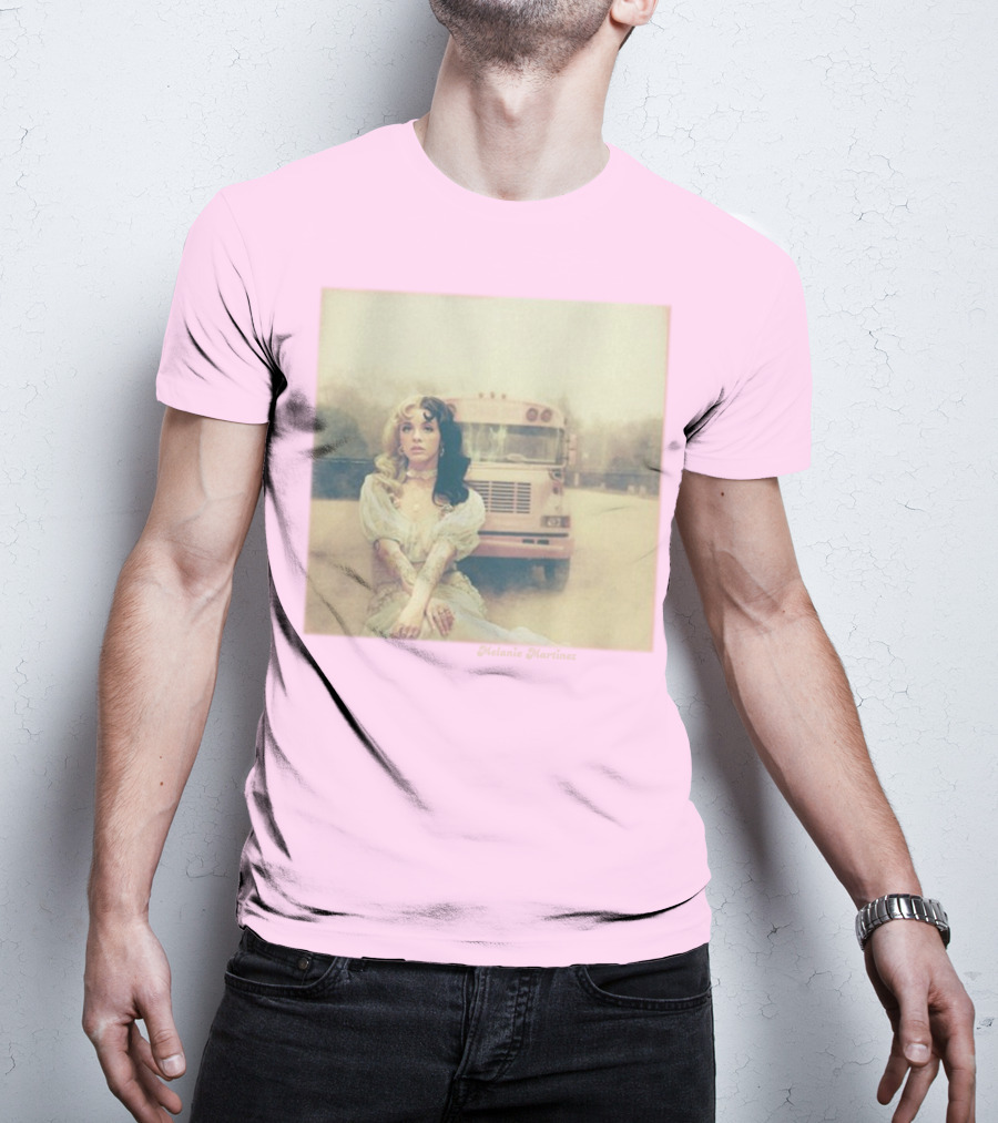 Melanie Martinez Vintage Bus Pastel Pink T-Shirt