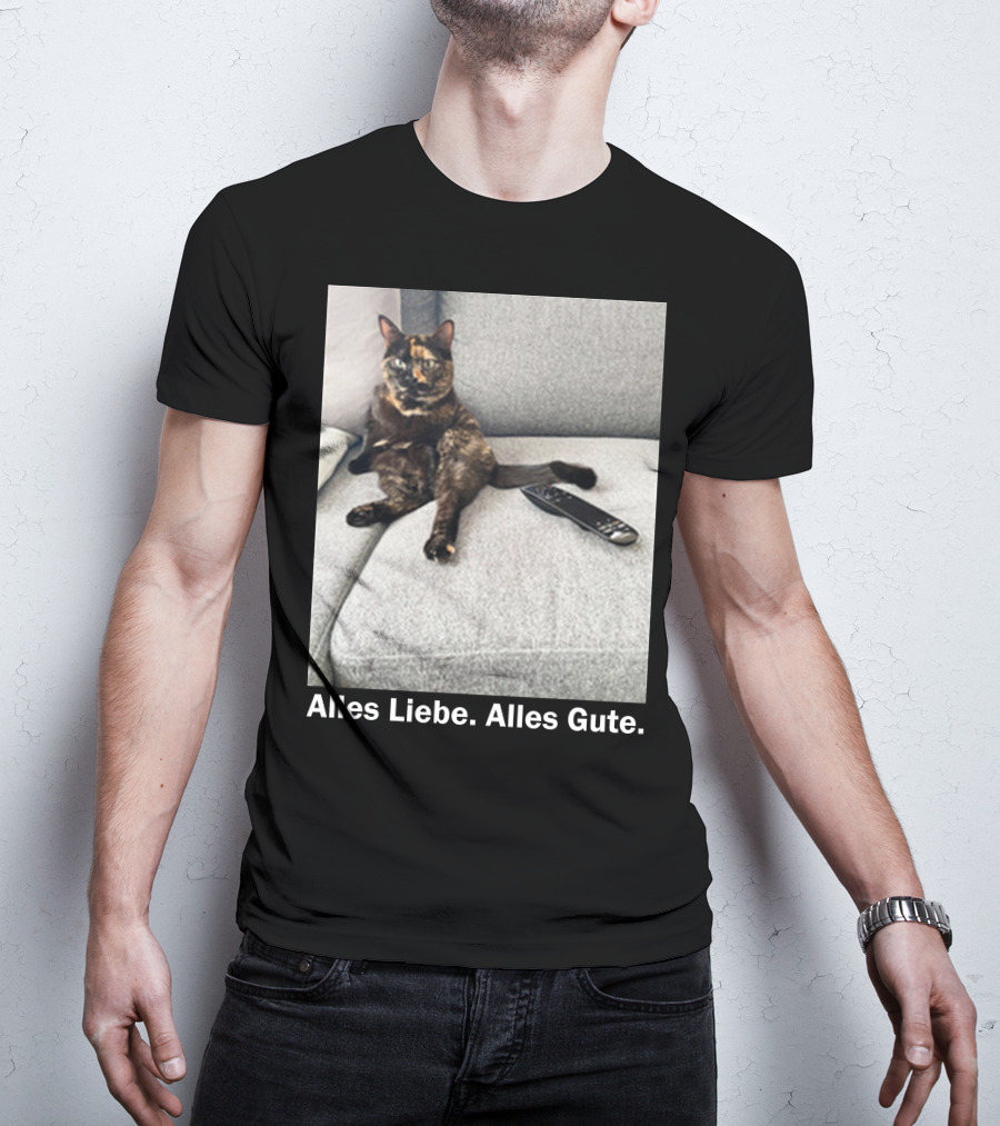 Alles Liebe Alles Gute Bay Berlin Merch Cat On Couch T-Shirt