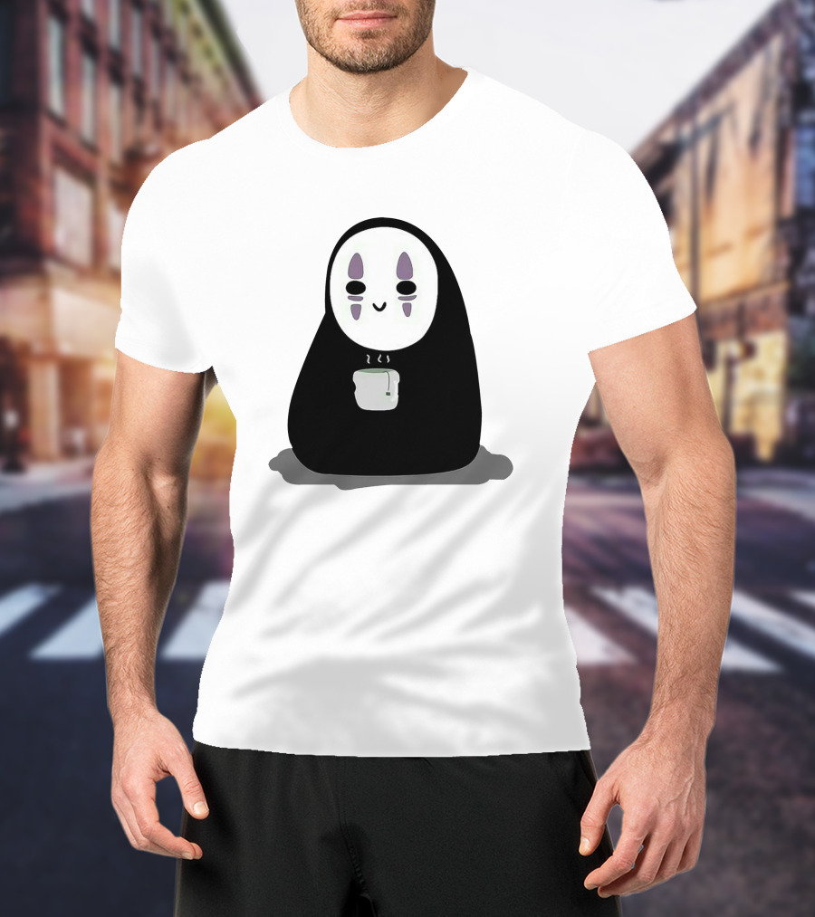 Spirited Away No-Face Holding Tea Cup T-Shirt