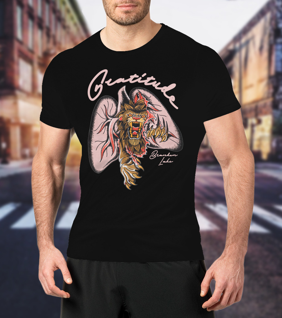 Gratitude Brandon Lake Lion Lungs T-Shirt