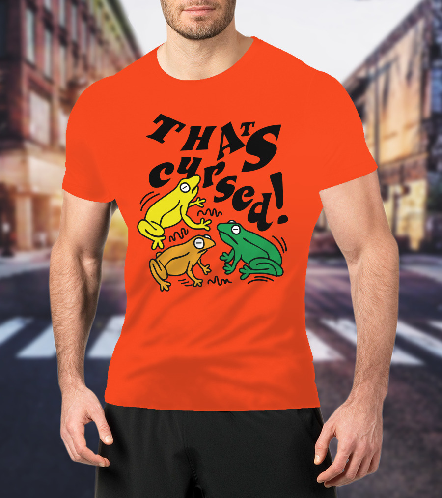 Benoftheweek Merch That’s Cursed Colorful Frogs T-Shirt