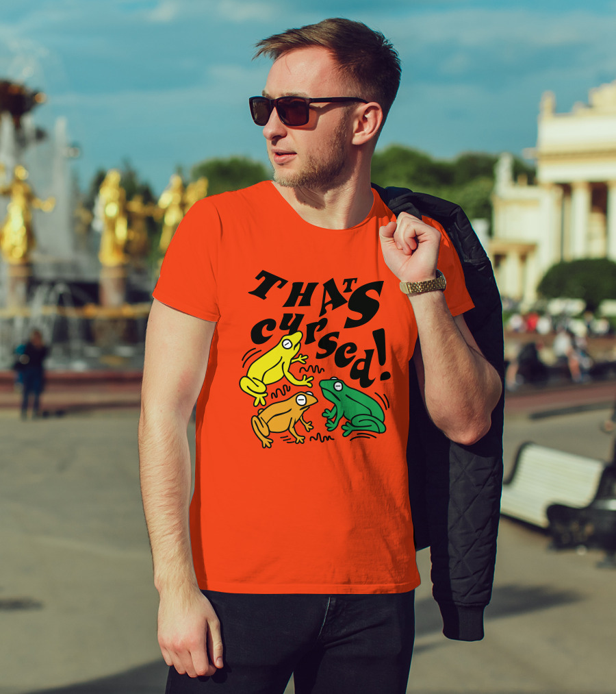 Benoftheweek Merch That’s Cursed Colorful Frogs T-Shirt