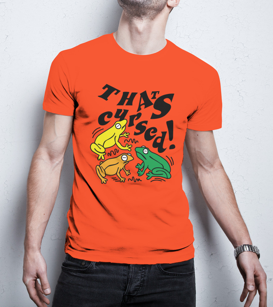 Benoftheweek Merch That’s Cursed Colorful Frogs T-Shirt