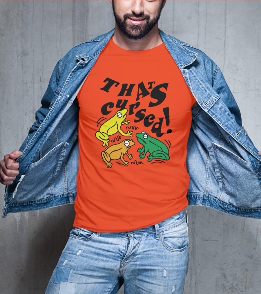 Benoftheweek Merch That’s Cursed Colorful Frogs T-Shirt