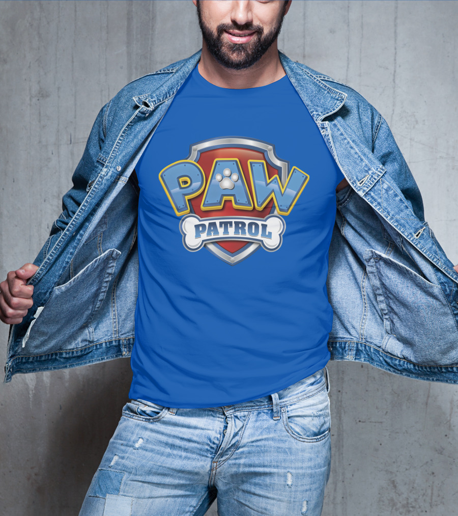 Paw Patrol Birthday Celebration Shield And Bone T-Shirt