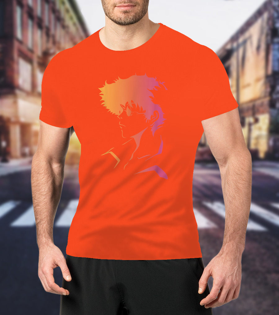 Cowboy Bebop Anime Character Silhouette T-Shirt