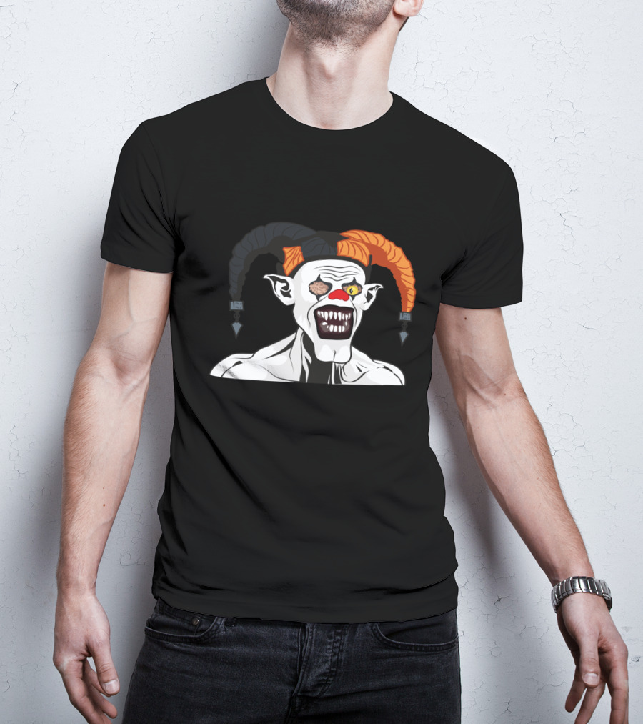 Killer Clown Harlequin Joker Monster Creepy T-Shirt