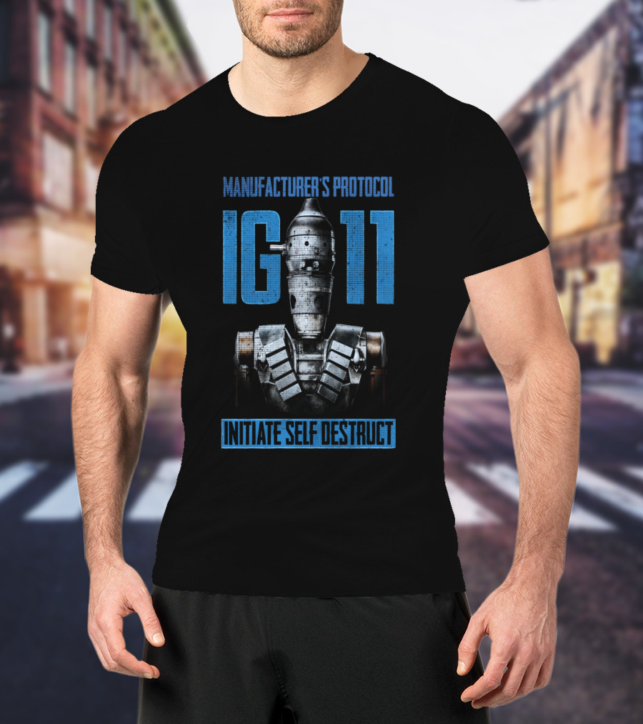 Manufacturer's Protocol IG-11 Initiate Self Destruct Star Wars The Mandalorian T-Shirt