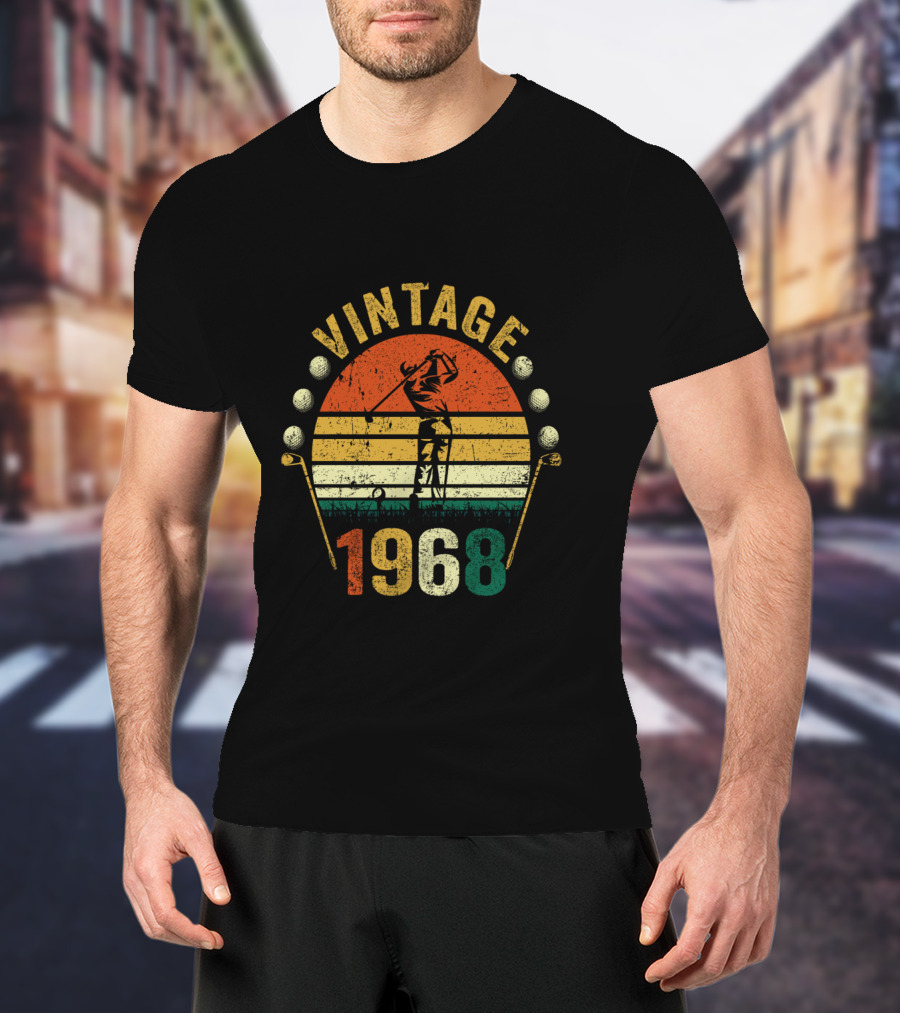Vintage 1968 Golfer Golf Lover T-Shirt