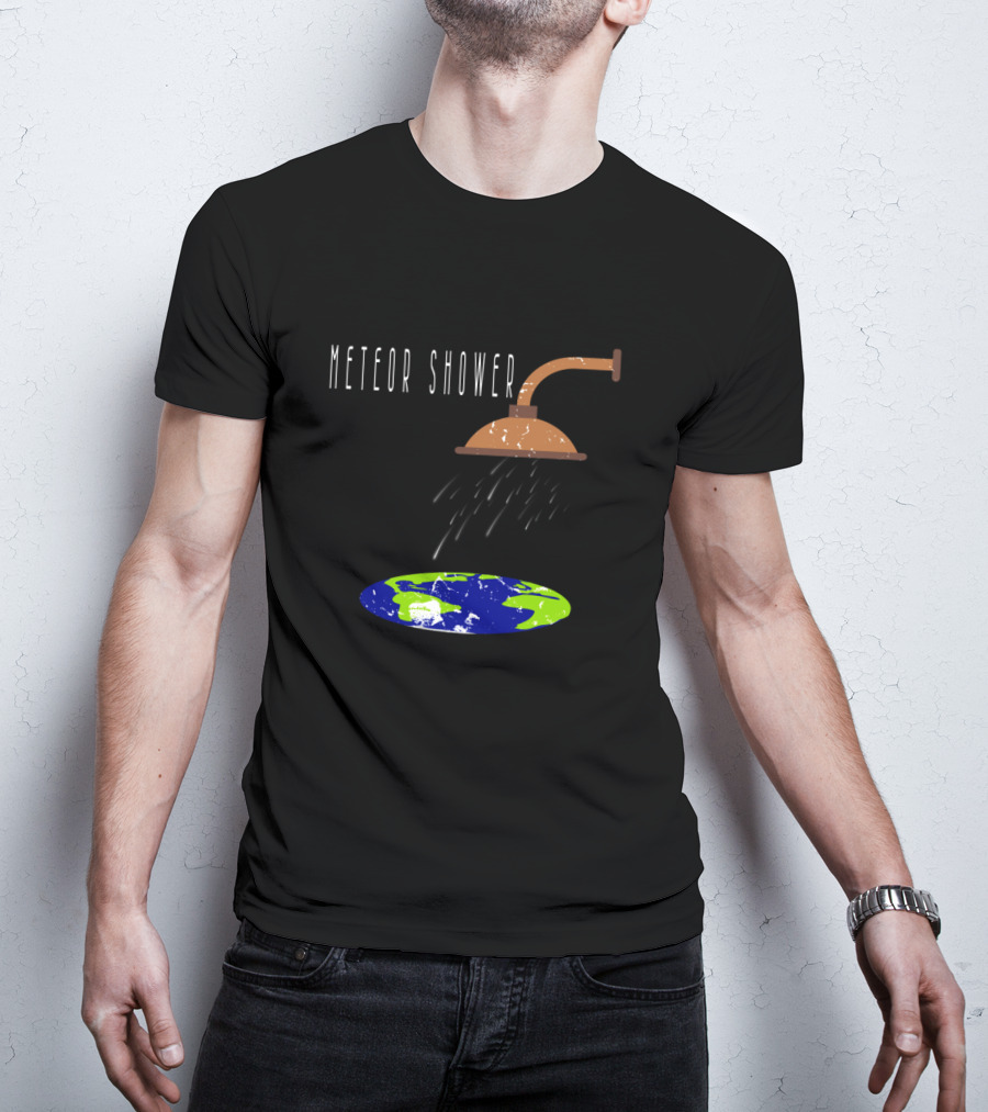 Meteor Shower Earth Showerhead Astronomy Humor T-Shirt