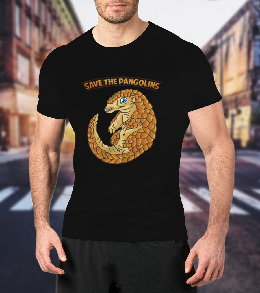 Endangered Animal Save The Pangolins T-Shirt