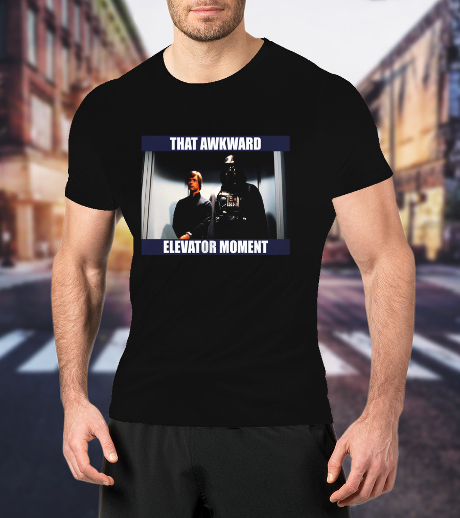That Awkward Elevator Moment Darth Vader Luke Skywalker T-Shirt