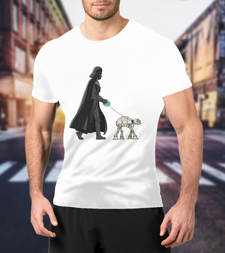 Darth Vader Walking AT-AT Walker Leash T-Shirt