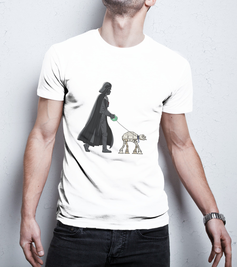 Darth Vader Walking AT-AT Walker Leash T-Shirt