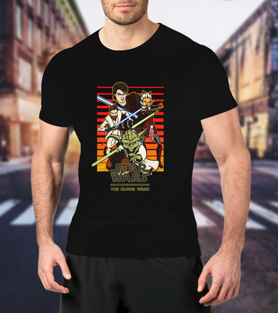 Star Wars The Clone Wars Group Shot T-Shirt