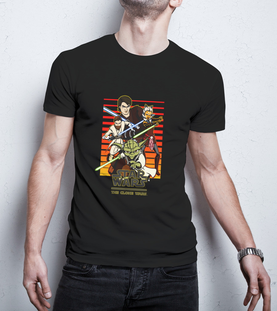 Star Wars The Clone Wars Group Shot T-Shirt