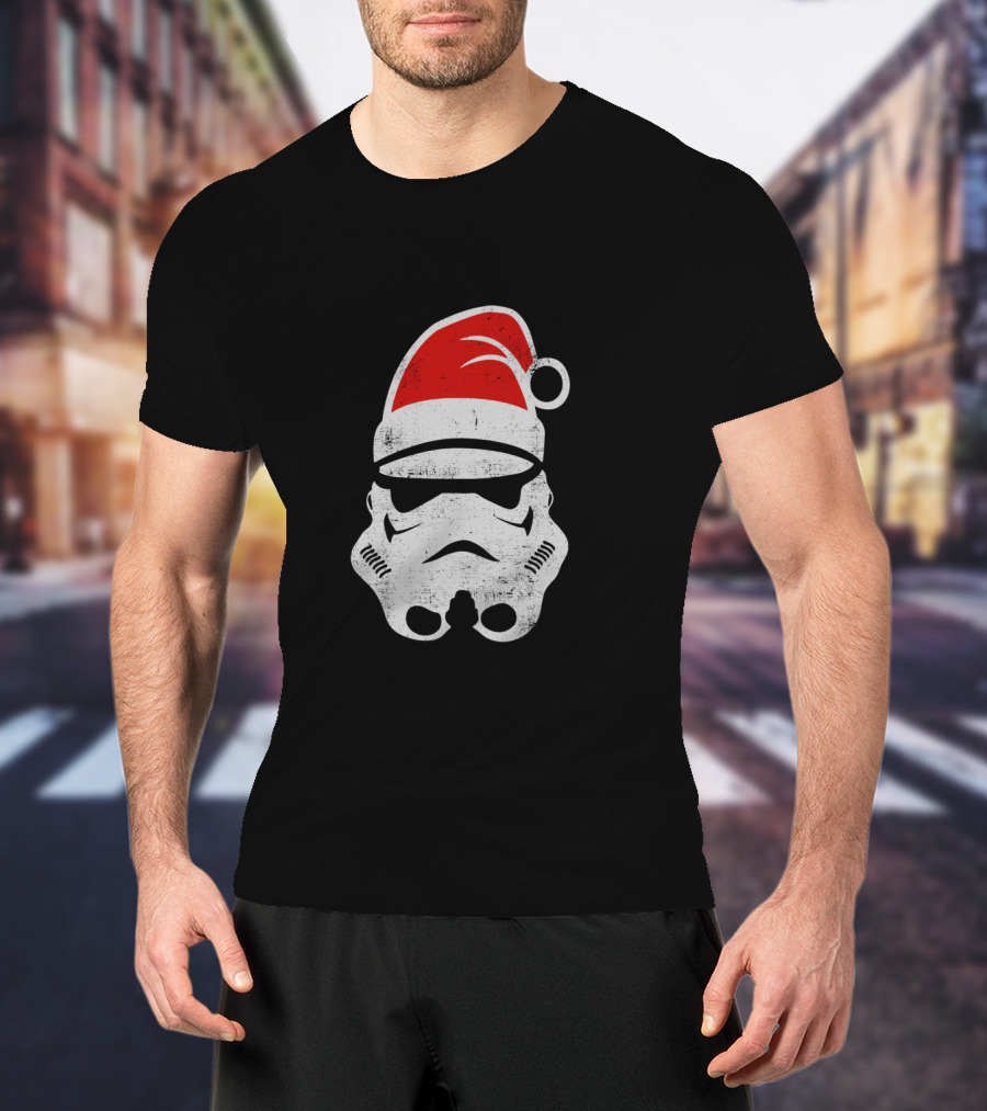 Star Wars Stormtrooper Christmas Santa Hat Holiday T-Shirt