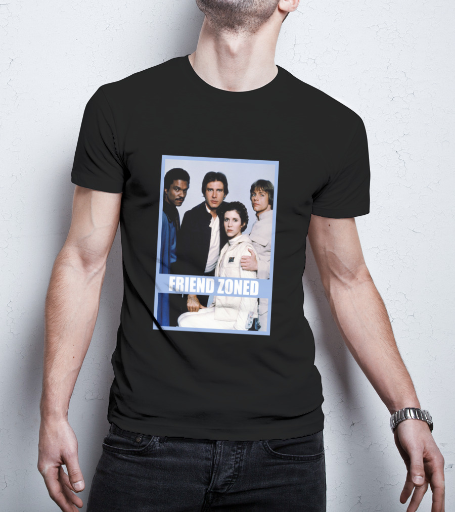 Star Wars Friend Zoned Han Luke Leia Lando T-Shirt