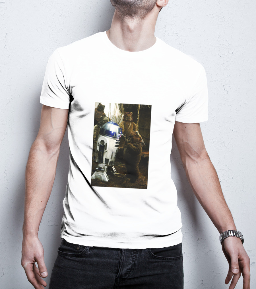 Star Wars R2 D2 Where Do They Hide The Cookies Ewoks T-Shirt
