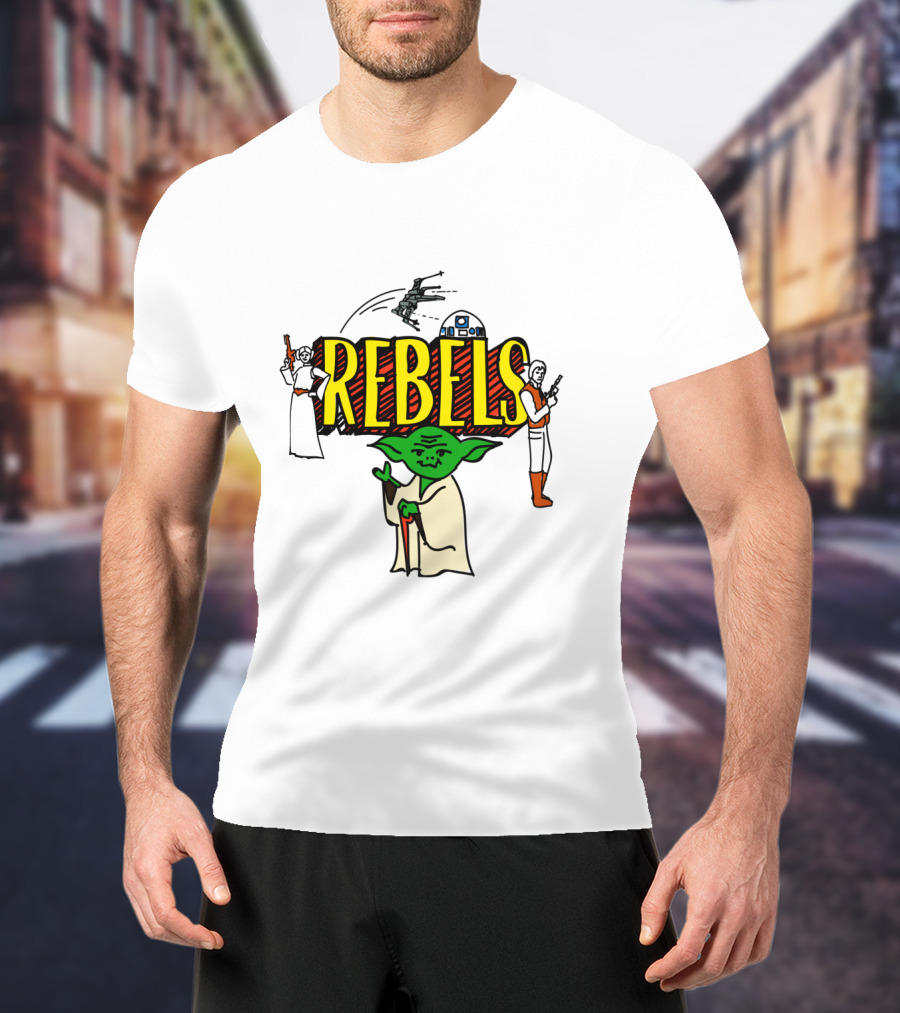 Star Wars Rebels Yoda Leia Han Solo Doodles T-Shirt