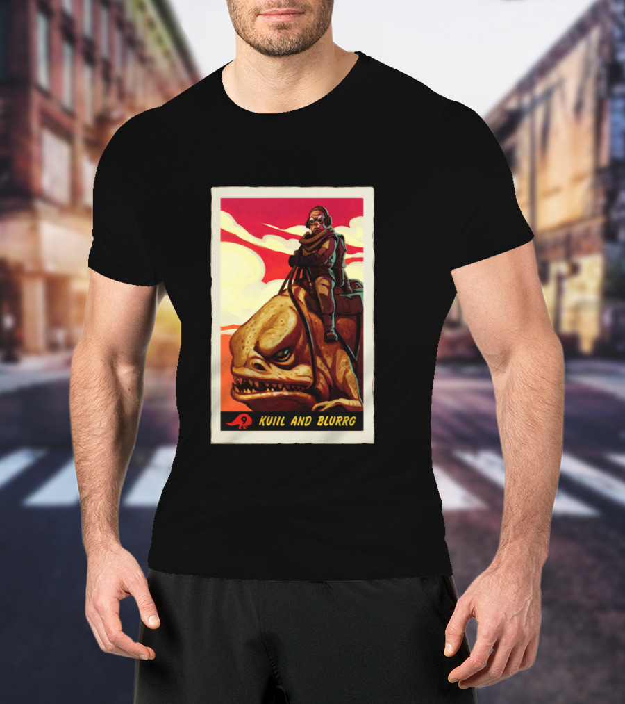 Star Wars The Mandalorian Kuiil And Blurrg Retro T-Shirt