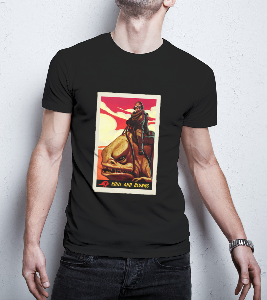 Star Wars The Mandalorian Kuiil And Blurrg Retro T-Shirt