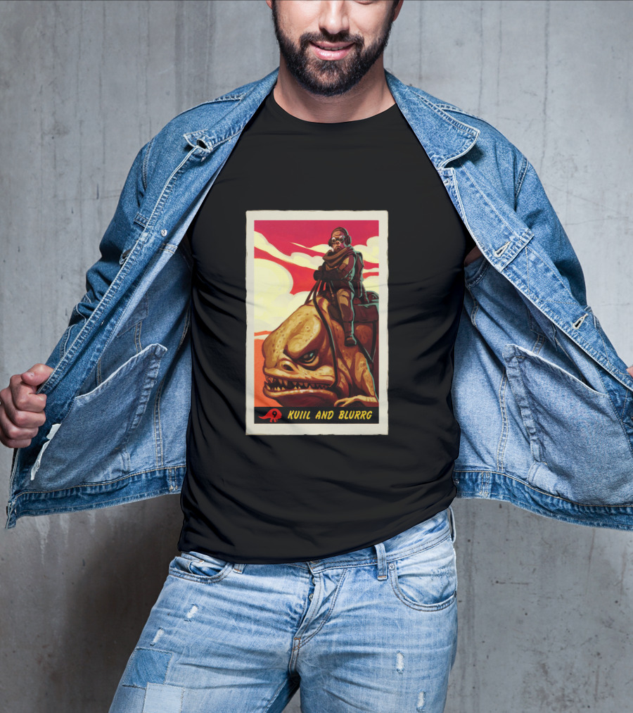 Star Wars The Mandalorian Kuiil And Blurrg Retro T-Shirt