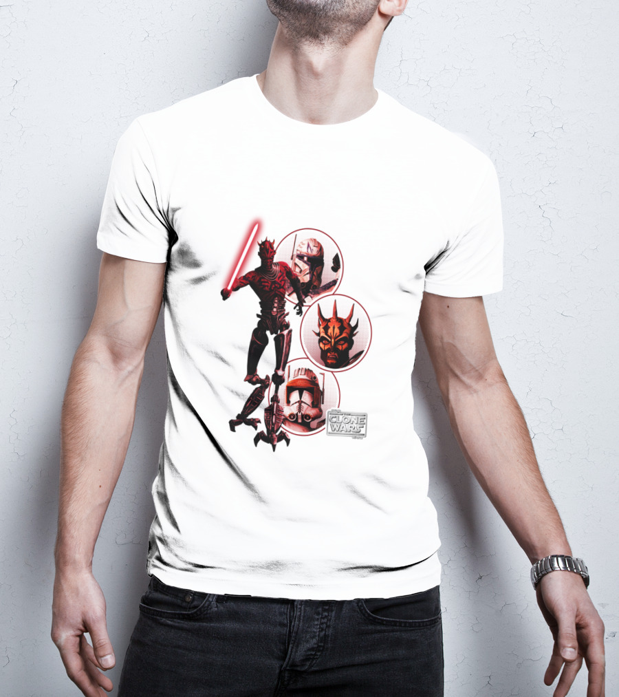 Star Wars The Clone Wars Dark Side Maul And Troopers T-Shirt