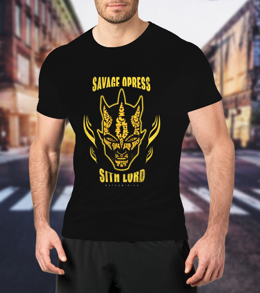 Savage Opress Sith Lord Dathomirian The Clone Wars Face Mask T-Shirt