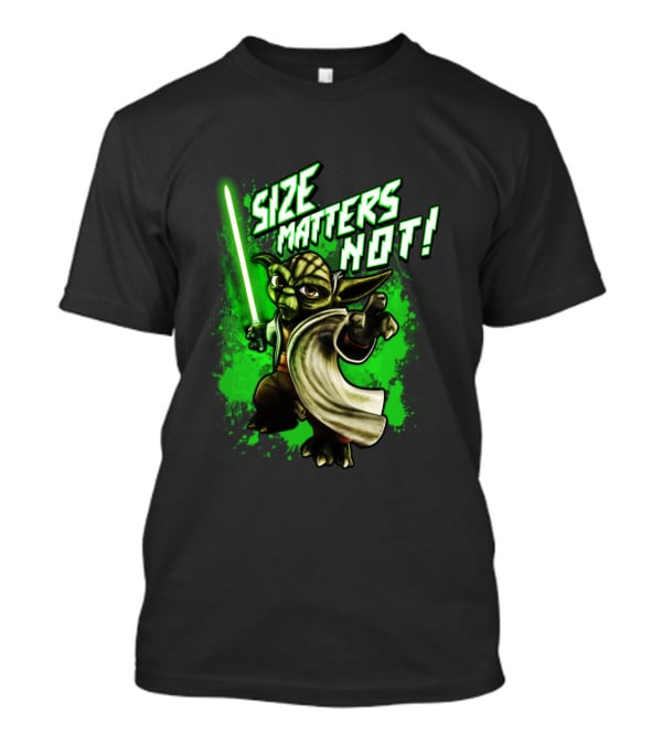 Yoda The Clone Wars Size Matters Not Light Saber Iconic T-Shirt