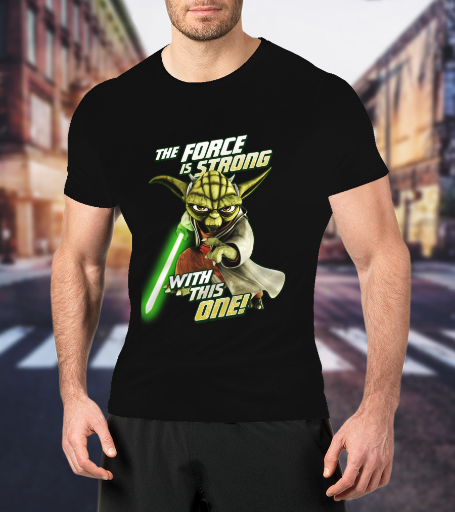 The Force Is Strong With This One Yoda Clone Wars T-Shirt