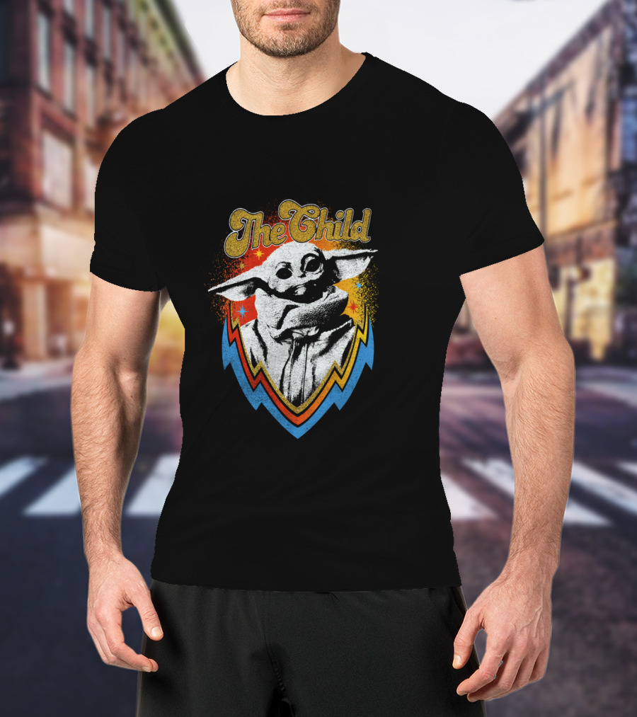 The Child Mandalorian Badge Vintage Star Wars T-Shirt