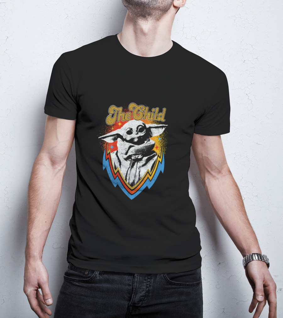 The Child Mandalorian Badge Vintage Star Wars T-Shirt