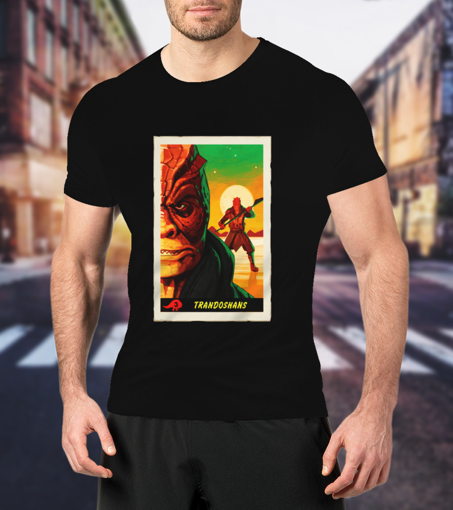 Trandoshans Mandalorian Trading Card Vintage T-Shirt