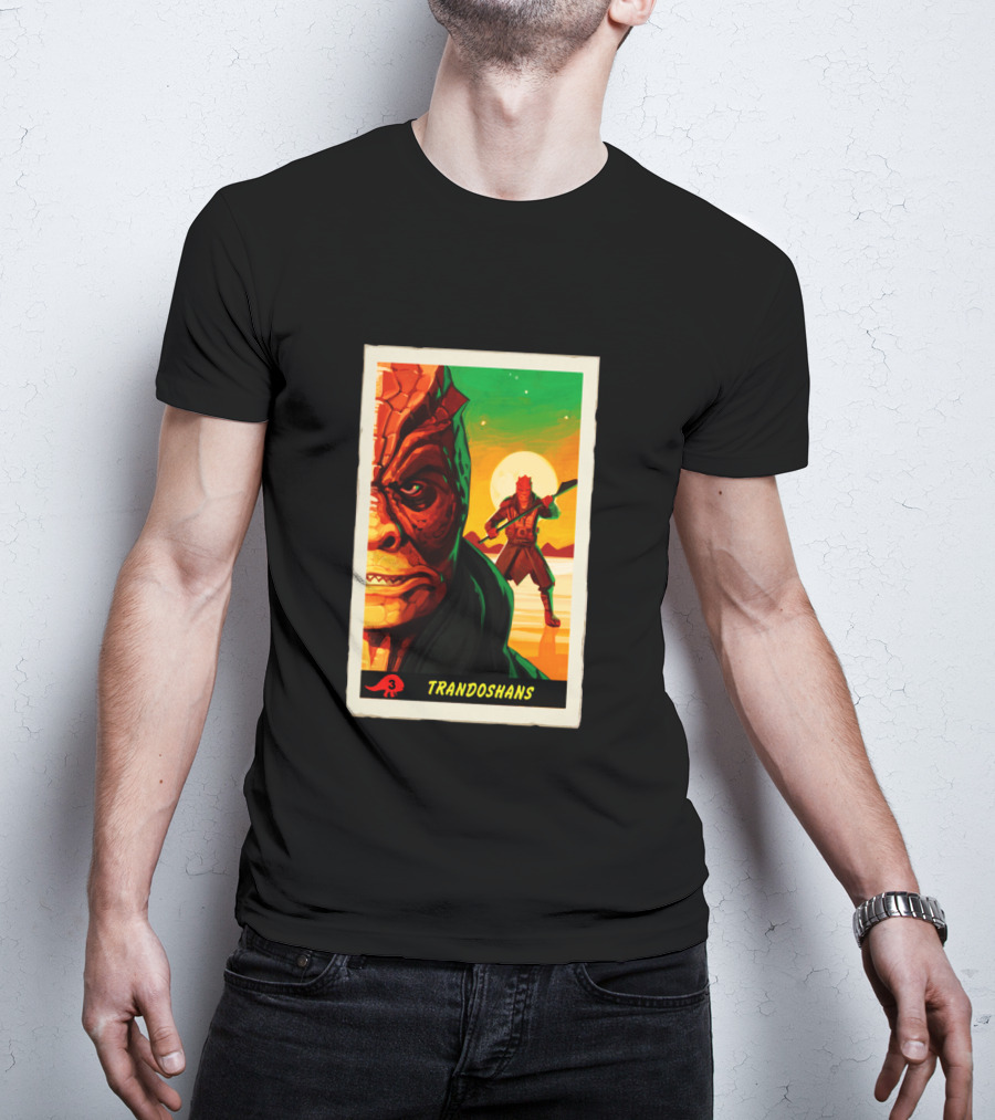 Trandoshans Mandalorian Trading Card Vintage T-Shirt