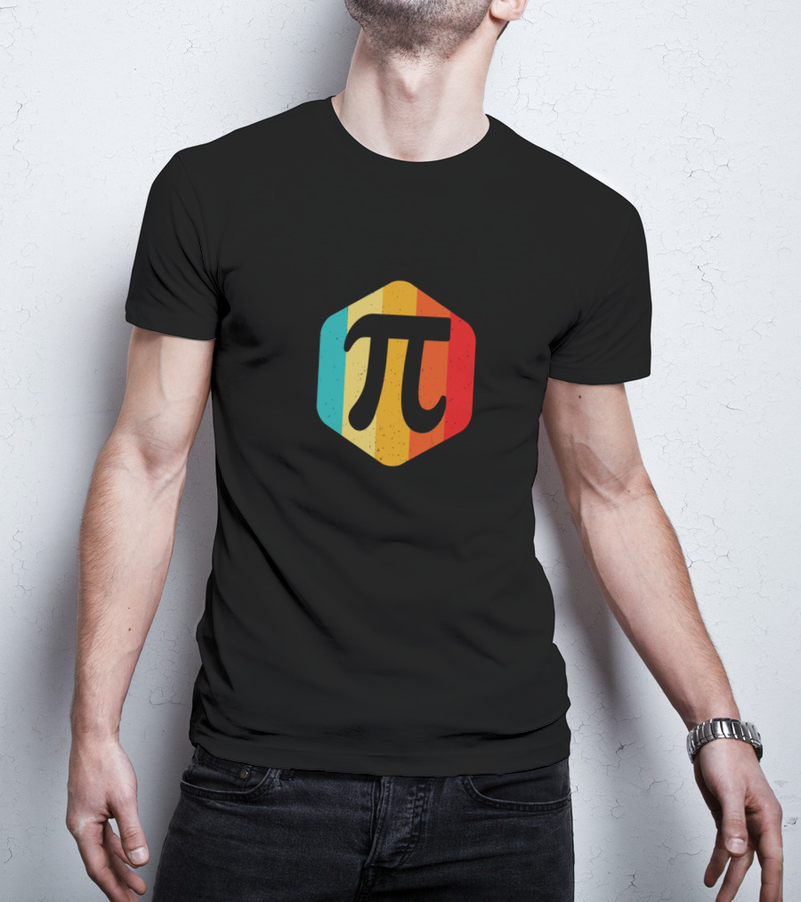 Vintage Retro Pi Symbol Nerdy Geek Humor For Pi Day T-Shirt