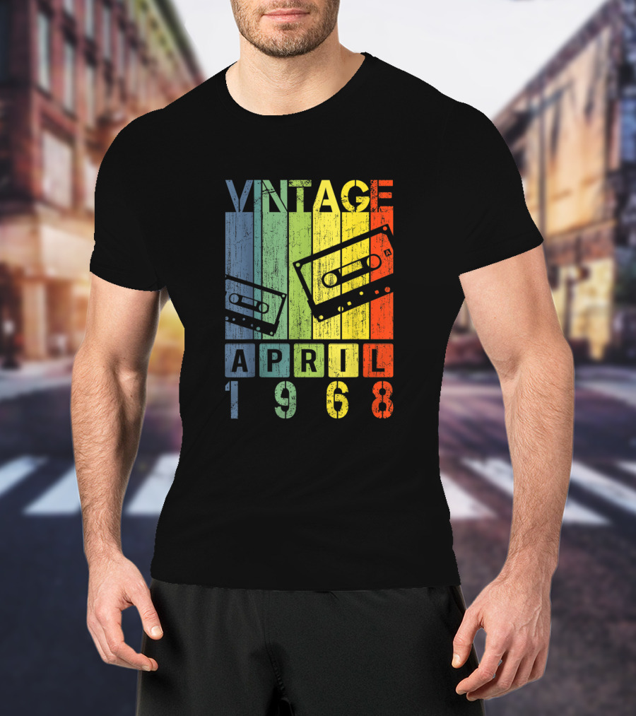 Vintage Mixtape April 1968 Cassette Retro T-Shirt