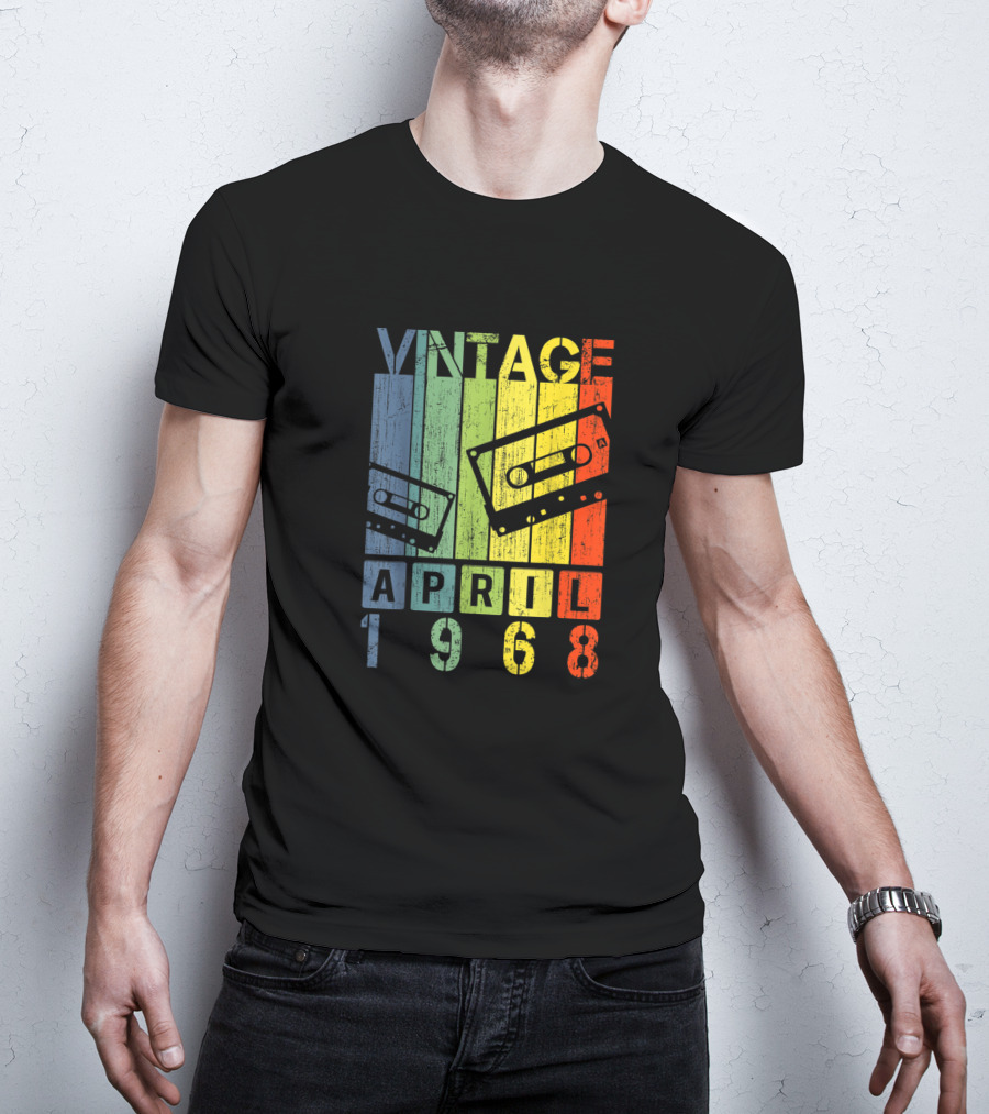 Vintage Mixtape April 1968 Cassette Retro T-Shirt