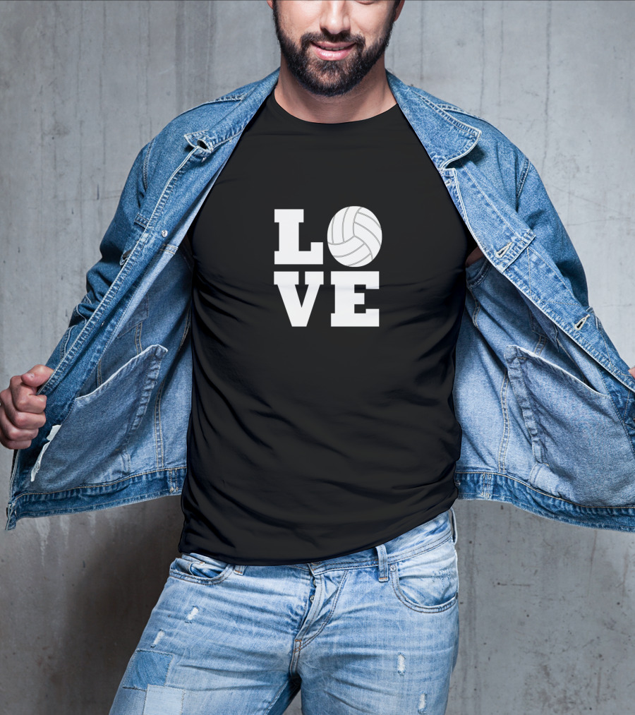 LOVE Volleyball Player Coach Sports Team T-Shirt