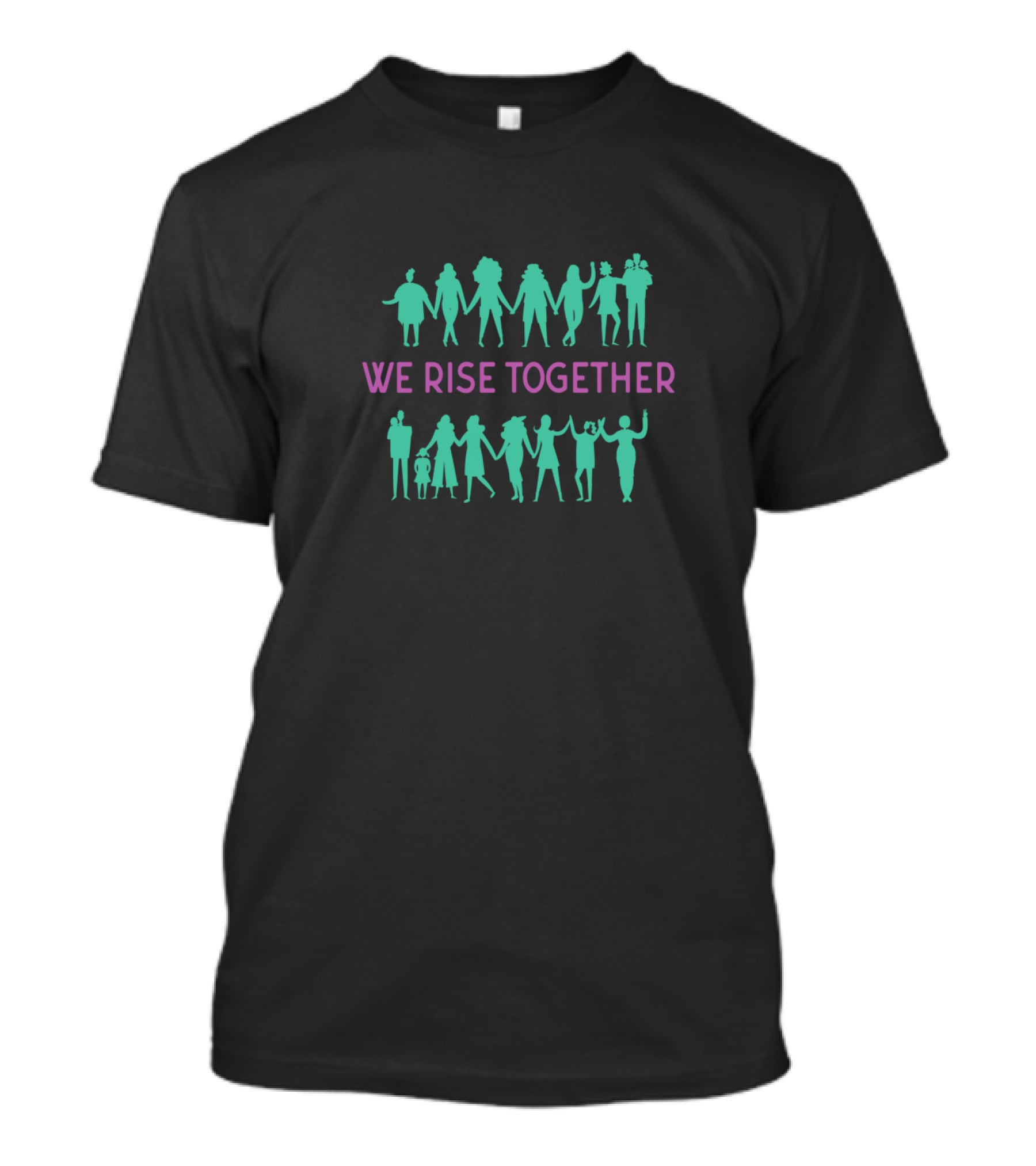 We Rise Together International Women's Day Feminist Unity T-Shirt