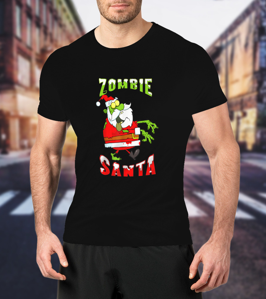 Zombie Santa Walking Dead T-Shirt