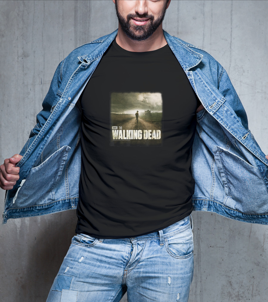 AMC The Walking Dead Farm Road Scene T-Shirt