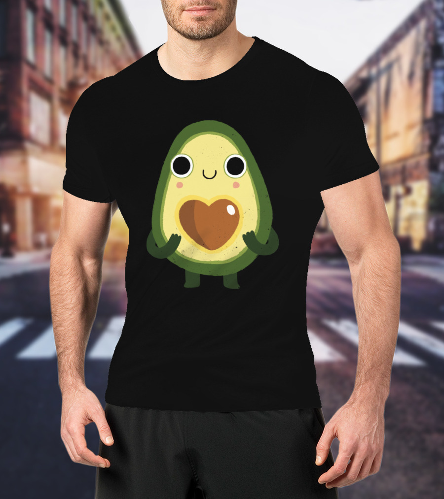 Avocado Luvocado Cute Heart-Filled Avocado Character T-Shirt