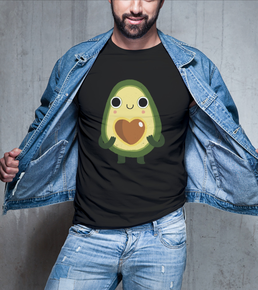 Avocado Luvocado Cute Heart-Filled Avocado Character T-Shirt