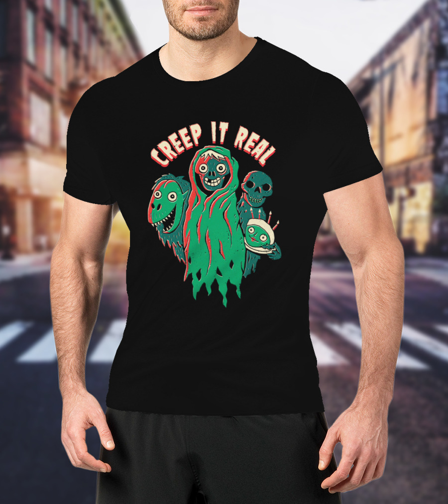 Creepshow Creep It Real Monsters And Halloween Cake T-Shirt