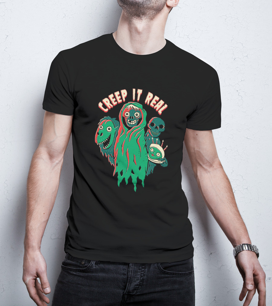 Creepshow Creep It Real Monsters And Halloween Cake T-Shirt